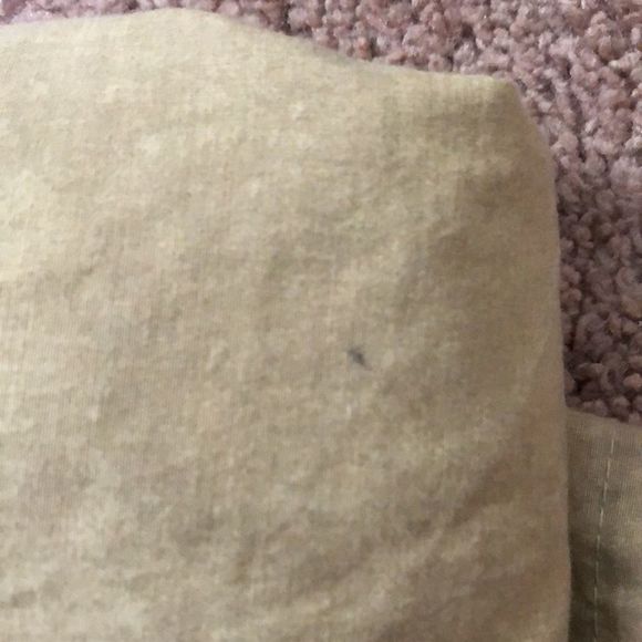 2 colored fitted full sheets- tan and snowflake- preowned - Picture 5 of 8